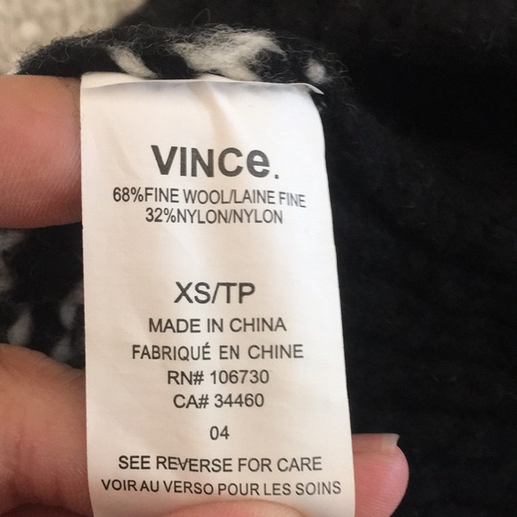 Vince Textured Stripe Wool Blend Sweater - Picture 10 of 14